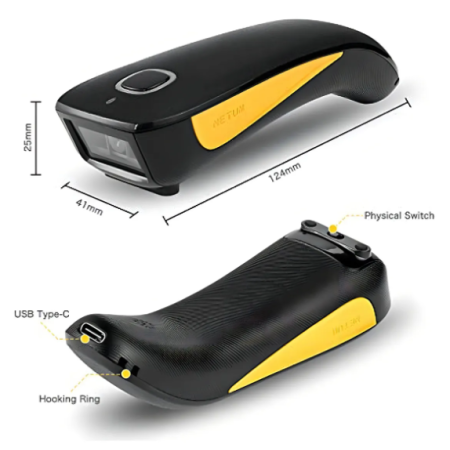 LEITOR QR CODE + CODIGO  BLUETOOTH  NETUM