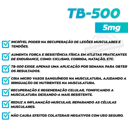 PEPTIDES XL TB-500 RECUPERACAO MUS+CICATRIZACAO