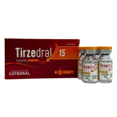 TIRZEDRAL 4 AMPOLAS 15MG