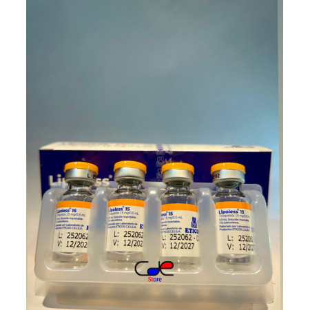 LIPOLESS 15MG  4 AMPOLAS  ETICOS
