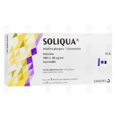 INSULINA GLARGINA 100U/ML SOLIQUA 3ML