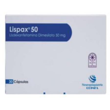 VIVACE LISPAX 50MG LISDEXANFETAMINA DIMESILATO 30U