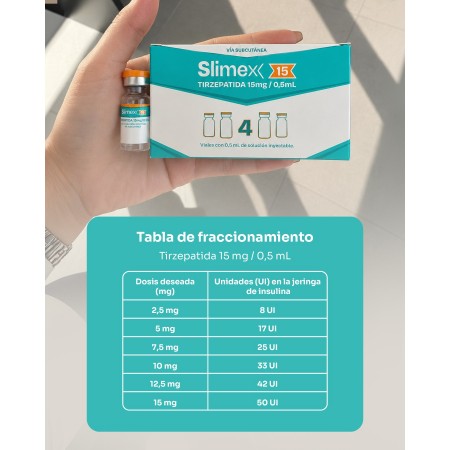 SLIMEX 15MG 4 AMPOLAS
