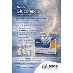GLUCONEX 15 4 AMPOLAS TIRZEPATIDA LASCA