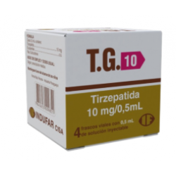 TG 10MG TIRZEPATIDA 10MG/0.5ML (4 AMPOLAS)